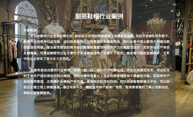 服装鞋帽行业